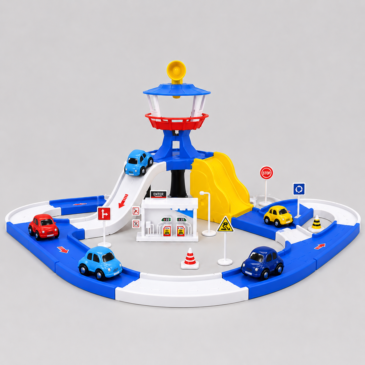 Cartoon Parking Lot Track Set
