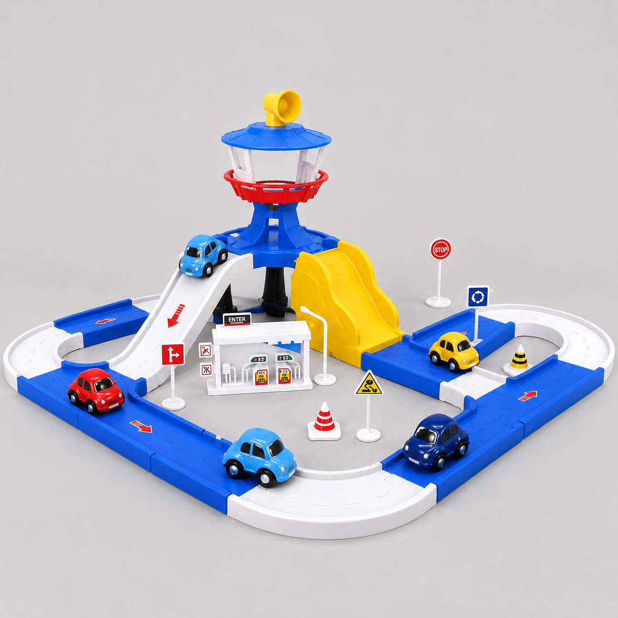 Cartoon Parking Lot Track Set