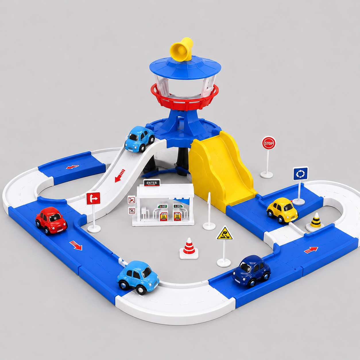 Cartoon Parking Lot Track Set