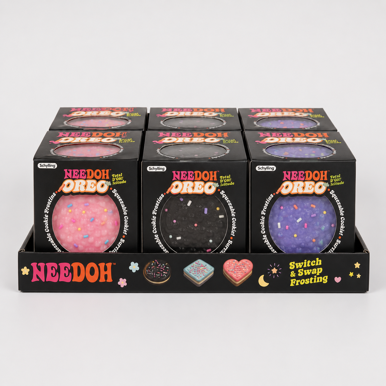Frosted Cookie Snap Squishy Toy