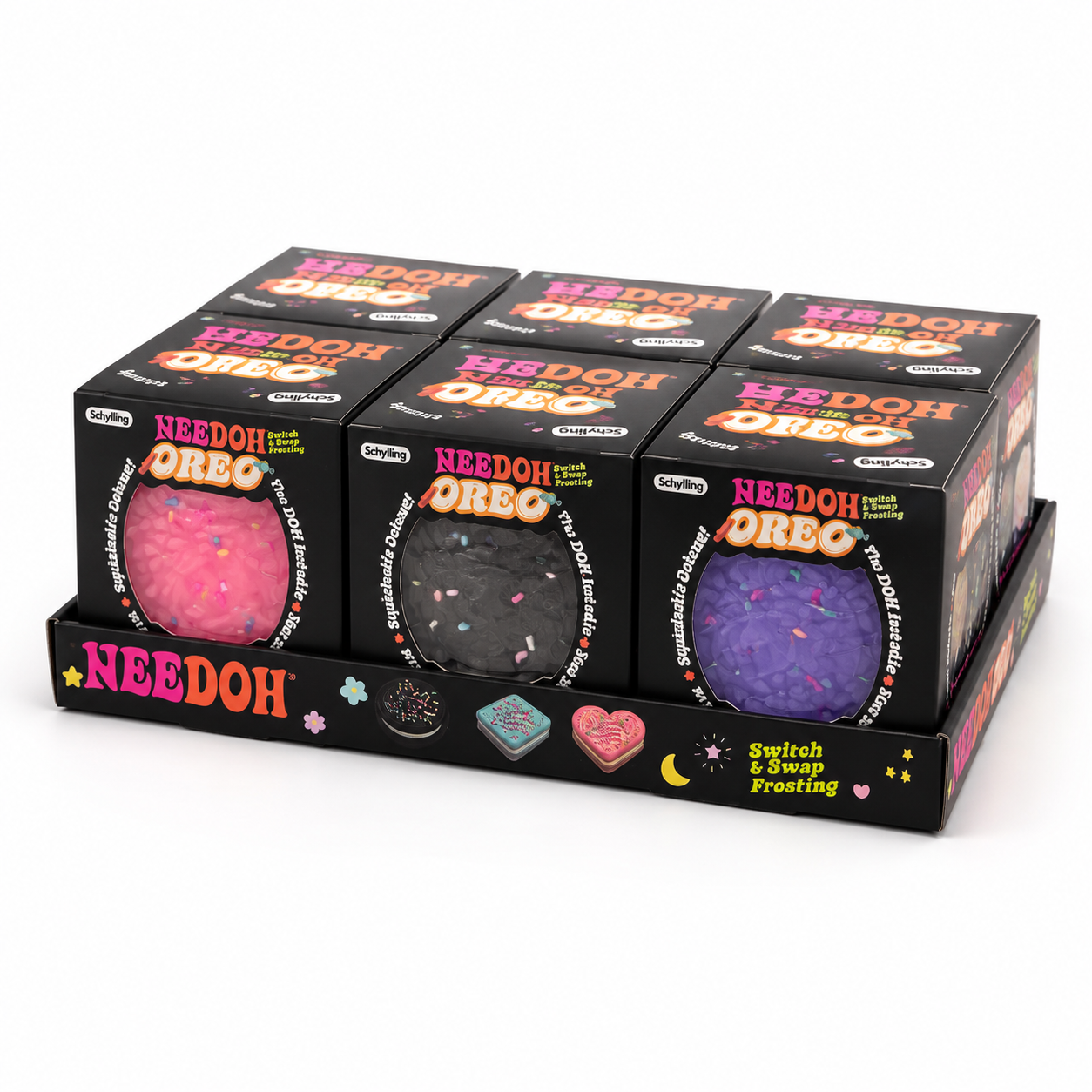 Frosted Cookie Snap Squishy Toy