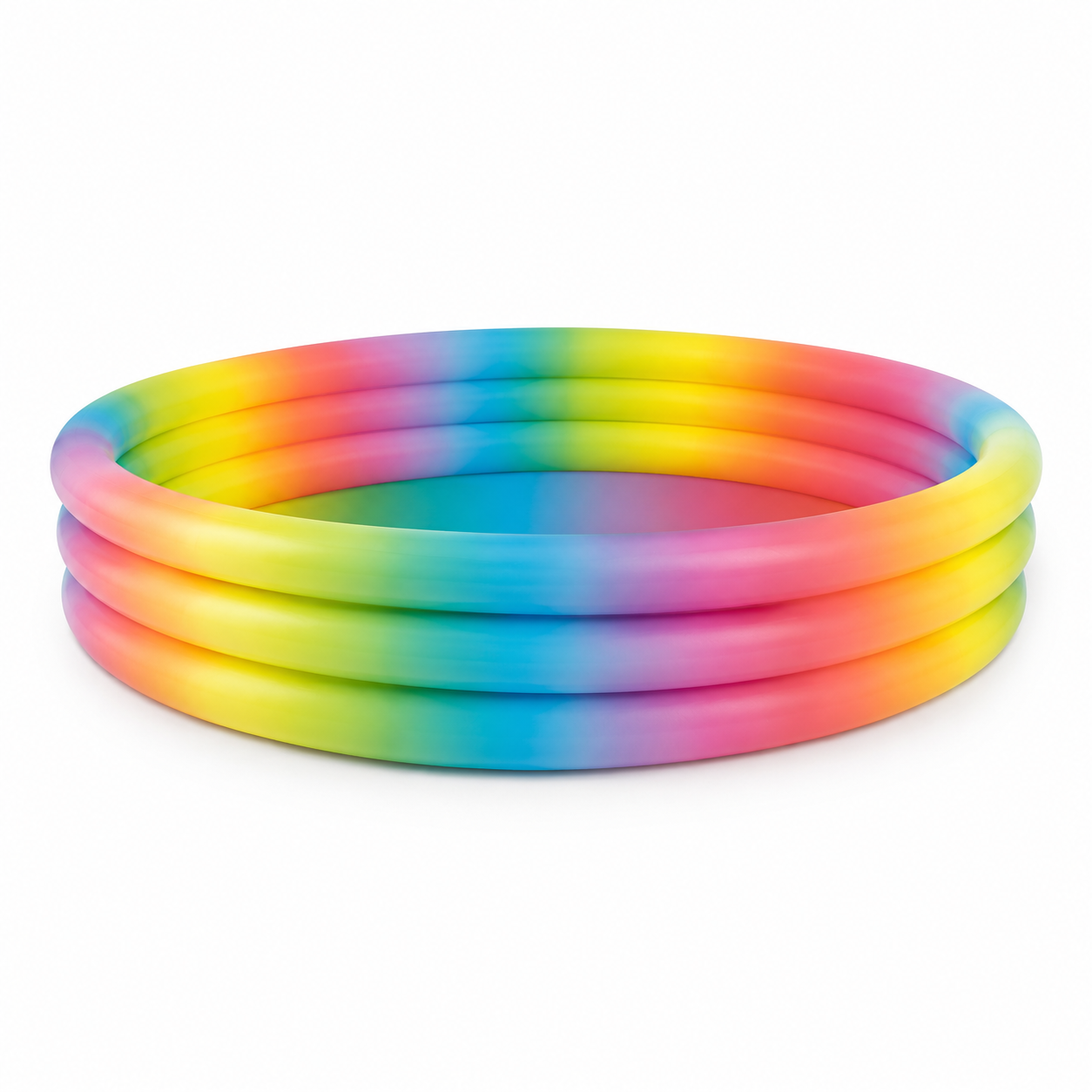 Intex Rainbow Ombre Inflatable Pool 66×15in – Colorful Round Kids Swimming Pool