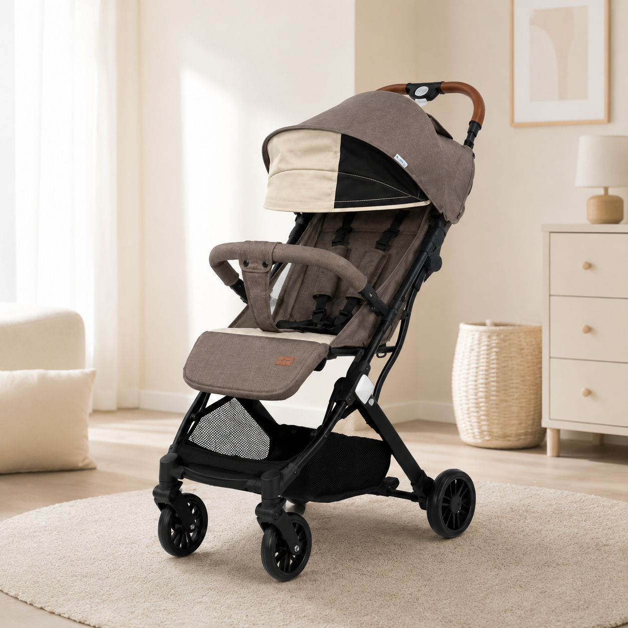 Kidilo Baby Stroller – Foldable Portable Pram with Canopy