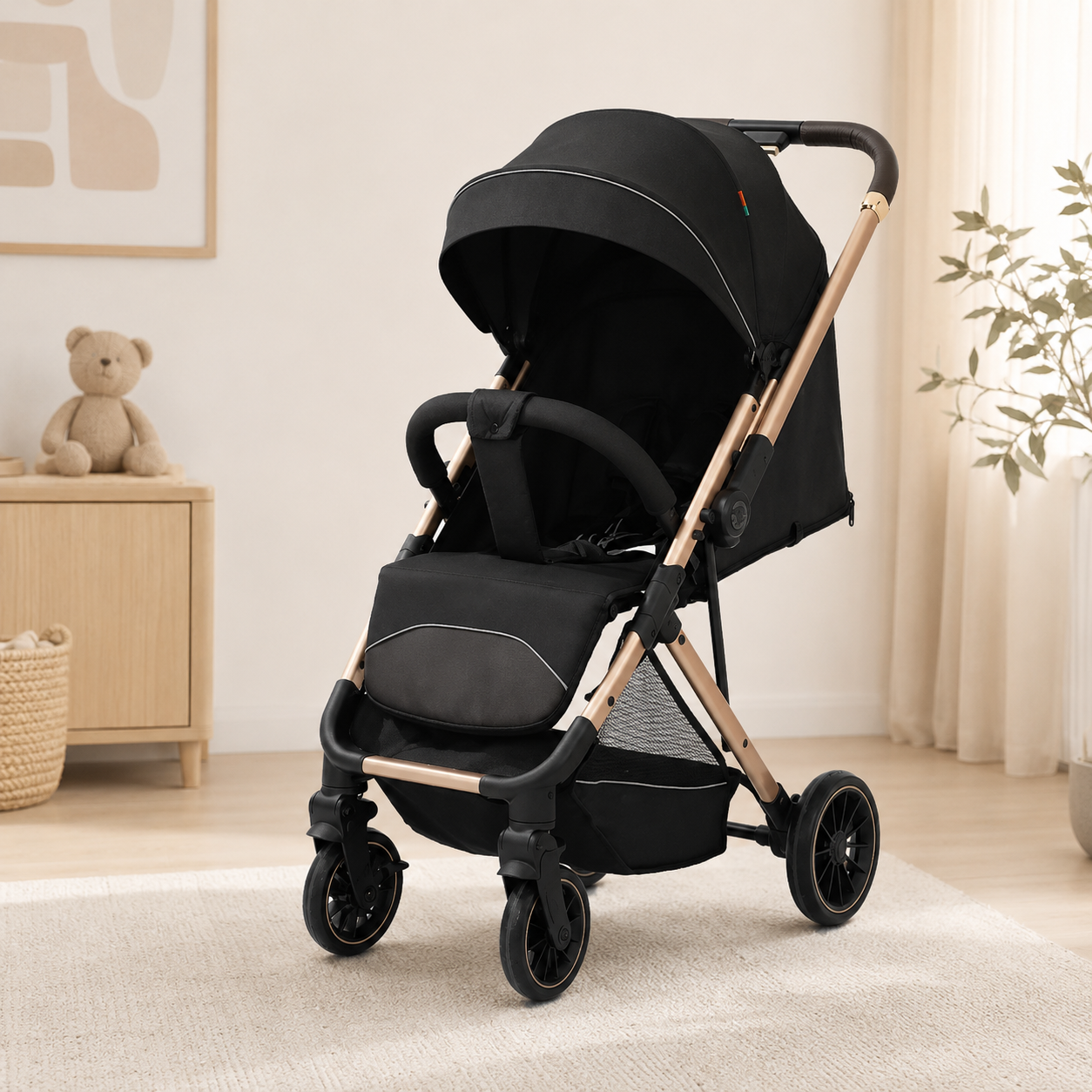 Kidilo 6530 Baby Stroller – Foldable Portable Pram with Canopy