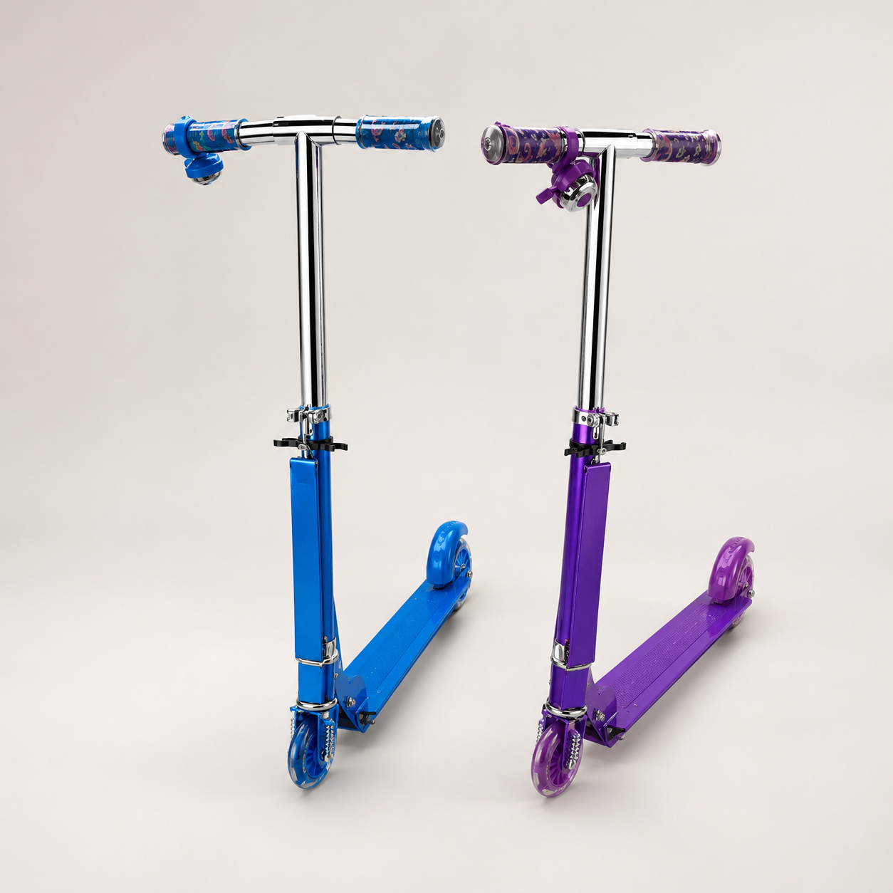 Heavy Metal Kick Scooter with Adjustable Handle
