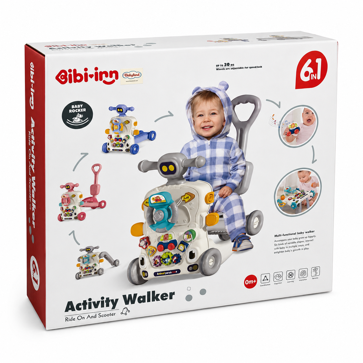 Bibiinn Baby Activity Walker with Music, Lights & Learning Center