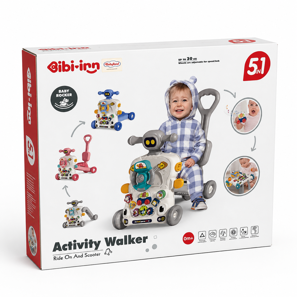 Bibiinn Baby Activity Walker with Music, Lights & Learning Center