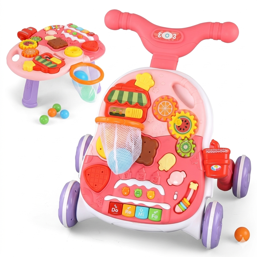 Huanger 2in1 Walker & Activity Table