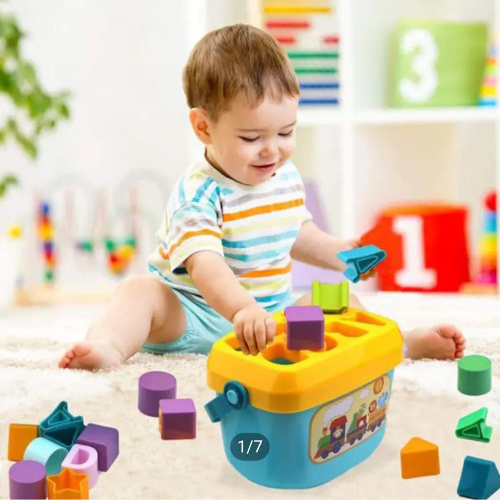 Shape Bucket Educational Toy for Kids - FaToyz Pakistan