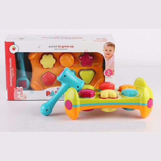 Hammer game activity toy with music and lights for kids