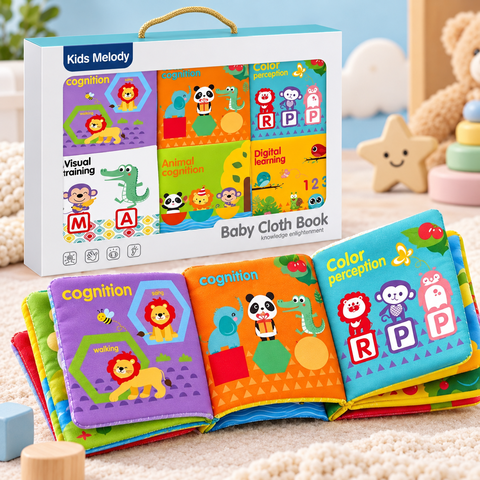 Kids Melody Baby Cloth Book Set
