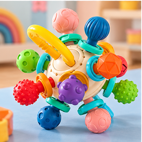 Colourful Baby Sensory Activity Rattle Ball