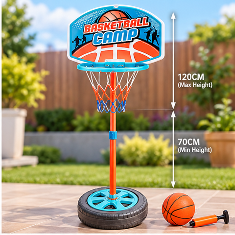 Kids Freestanding Basketball Hoop Play Set