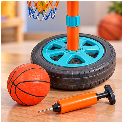 Kids Freestanding Basketball Hoop Play Set