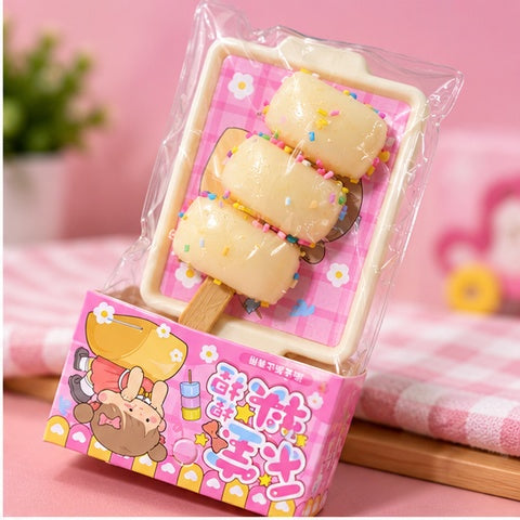 Dessert Skewer Squishy Toy with Tray