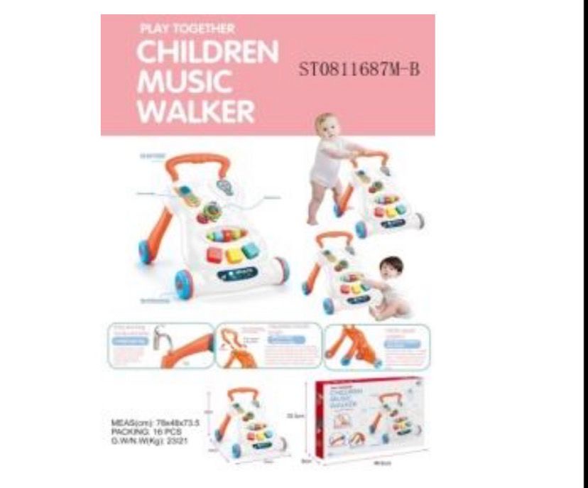 Foldable Children Music Walker