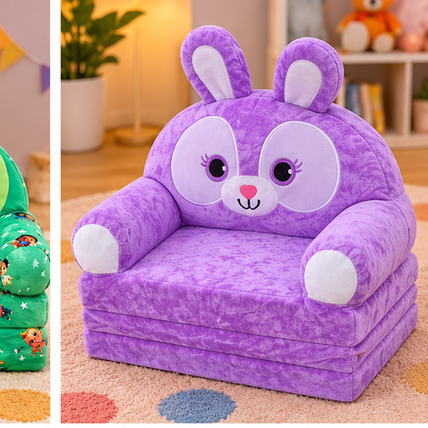 Cartoon Character Kids Plush Armchair