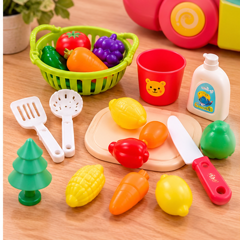 Kids Kitchen Wash Basin – Pretend Dishwashing Sink Playset
