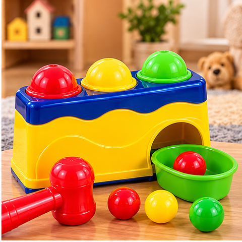 Huanger Knock Ball Hammer Activity Toy