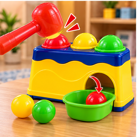 Huanger Knock Ball Hammer Activity Toy