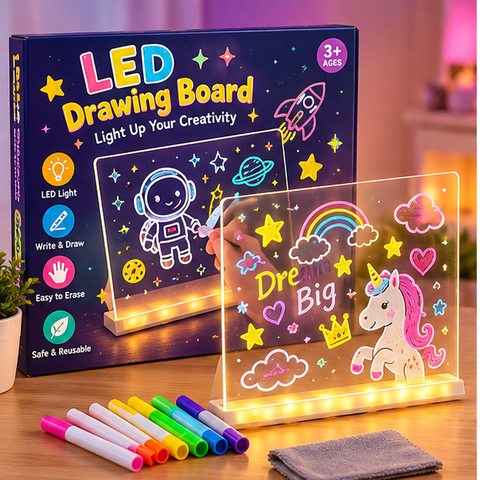 Light-Up Acrylic Drawing and Message Board
