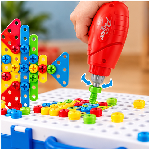 Kids Electric Drill Creative Construction Play Set