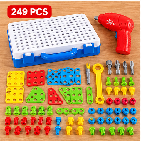 Kids Electric Drill Creative Construction Play Set
