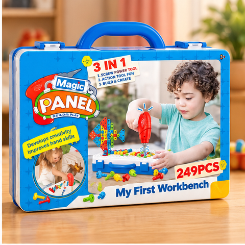 Kids Electric Drill Creative Construction Play Set