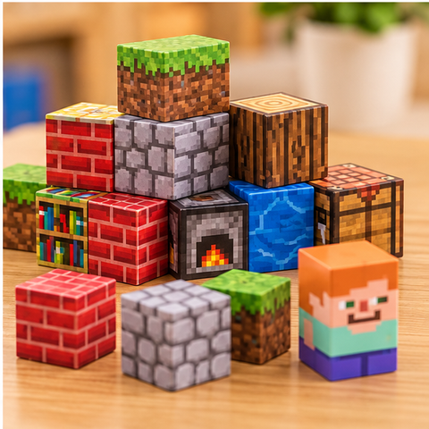 100-Piece Magnetic Building Cubes Set