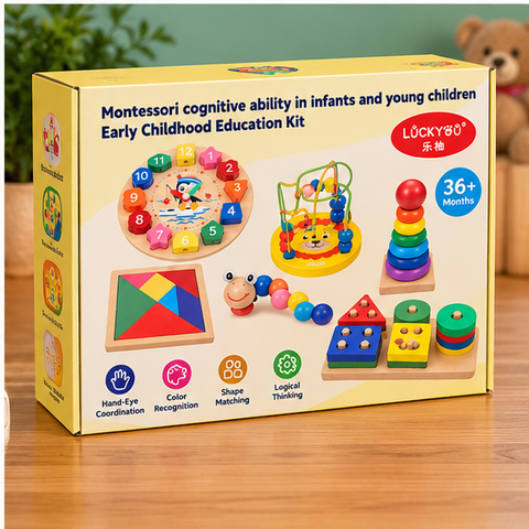 Montessori Wooden Early Learning Activity Kit