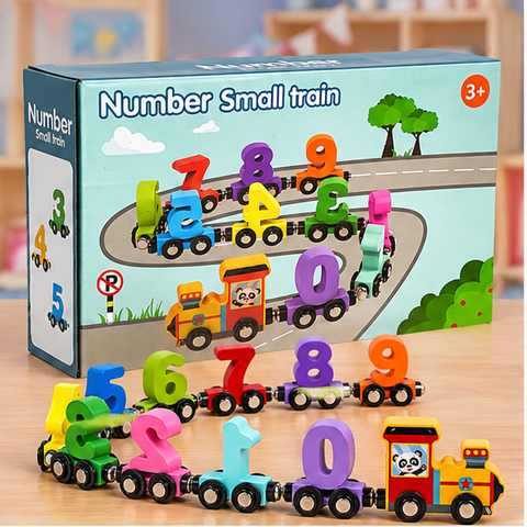 Colourful Number Train Learning Toy