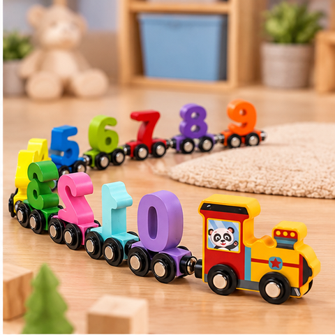 Colourful Number Train Learning Toy