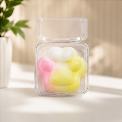 Pastel Cat Paw Taba Squishy Toy