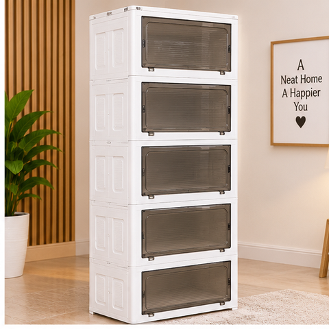 Better Life Blue Rose 6-Drawer Plastic Storage Cabinet