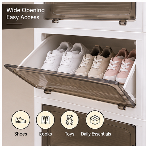 Better Life Blue Rose 6-Drawer Plastic Storage Cabinet